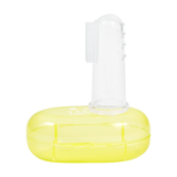 Зубная щетка-массажер для зубов Курносики, силиконовая, салатовій (7077 сал) - Pampik