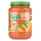 Пюре Vita Baby из моркови, яблок и тыквы, без сахара, 180 г - Pampik