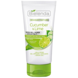 Гель-скраб-сыворотка Bielenda Bouquet Nature 3 в 1 Огурец и лайм, 150 мл - Pampik