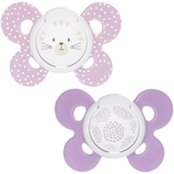 Силиконовая пустышка Chicco Physio Comfort, 6-16 мес., розовая, 2 шт. (74933.11.00.00) - Pampik