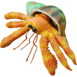 Фігурка Lanka Novelties, рак-самітник, з раковиною, помаранчевий, 15 см (21658) - Pampik