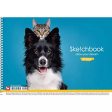 Альбом для рисования Школярик Собака и кот - друзья 30 листов (PB-SC-030-545) - Pampik