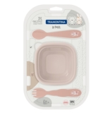 Набор детской посуды Tramontina Baby Le Petit, 3 предмета, оранжевый (23797/403) - Pampik - 2