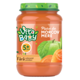 Пюре Vita Baby из моркови и яблок, без сахара, 180 г - Pampik