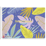 Альбом для рисования Школярик Цветные листья на голубом фоне 30 листов (PB-SC-030-519) - Pampik