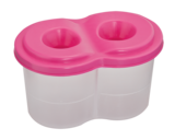 Стакан-непроливайка ZiBi Kids Line, з двома відділеннями, рожевий (ZB.6901-10) - Pampik