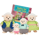 Набор фигурок Lil Woodzeez Семья овечек, с книжкой (6159M) - Pampik