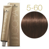 Перманентна фарба для сивого волосся Schwarzkopf Igora Royal Absolutes, відтінок 5-60 (світло-коричневий шоколадний натуральний), 60 мл (2681922) - Pampik - 2