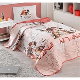 Покривало стьобане з наволочкою Eponj Home Nirvana 220х160 см червоний (2000022095310) - Pampik