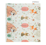 Дитячий двосторонній складний килимок Poppet Лісові жителі та Добрі сусіди, 200x180x1 см (PP008-200) - Pampik - 3