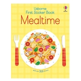 Перша дитяча книга з наклейками Usborne Приймання їжі, англ. мова (9781474986588) - Pampik