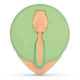 Тарілочка глибока з кришкою та ложечкою Baboo, зелений (90423) - Pampik