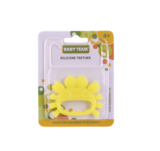 Прорізувач силіконовий Baby Team Морські мешканці, жовтий (4008_жовтий_крабик) - Pampik - 2