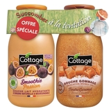Набір Cottage Smoothie Passion&Sweet Caramel Молочко для душу, 250 мл та гель-ексфоліант, 270 мл - Pampik