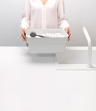 Чаша для миття посуду Brabantia, 37,4х34,4х16,1 см, світло-сірий (302688) - Pampik - 2