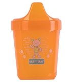 Поїльник Baby Team, 6+ міс., 100 мл, помаранчевий (5000) - Pampik