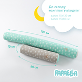 Защитный бортик-валик в кроватку Papaella Корона ( 8-34533 корона) - Pampik - 2