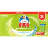 Диски для унитаза Туалетный утенок Эвкалипт с отбеливающей формулой, сменный дозатор - Pampik