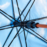 Парасолька-тростина Bergamo Купол-небо, чорний (4513203) - Pampik - 7