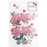 Заколка для волосся Lukky, рожевий, 2шт. (T18454) - Pampik