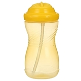 Поильник-непроливайка Курносики, с силиконовой трубочкой, 420 мл, желтый (7225 жов) - Pampik