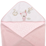 Полотенце с расческой и щеткой Interbaby Teddy, розовый (8100221) - Pampik - 2