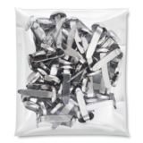 Набор пинов канцелярских Offtop, 50 шт., серебристый (853428) - Pampik