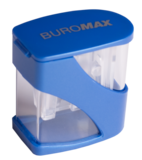 Точилка з контейнером Buromax Master Twist, синій (BM.4777-1) - Pampik