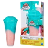 Баночка з масою для ліплення Hasbro Play-Doh Crystal Crunch Light Pink Teal (F4701_F5982) - Pampik