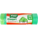 Пакеты для мусора Fino Стандарт с затяжками 60 л, 20 шт. - Pampik