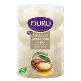 Мило Duru Арганова олія та глина, 400 г (4 шт по 100 г) - Pampik