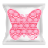 Игрушка-антистресс Pop It Offtop Бабочка, розовый (866746) - Pampik