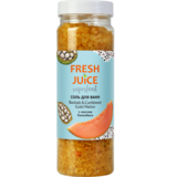 Сіль для ванни Fresh Juice Superfood Baobab & Caribbean Gold Melon 700 г - Pampik