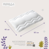 Набор в кроватку Papaella Comfort: одеяло 135x100 см + подушка 60х40 см (8-29611 білий) - Pampik - 4