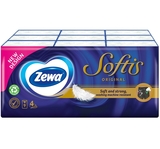 Носовички Zewa Softis Pocket, чотирьохшарові, 9 уп. по 5 шт. - Pampik