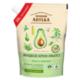 Жидкое мыло Зеленая Аптека Алоэ и авокадо запасной блок 460 мл - Pampik