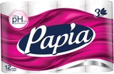 Туалетний папір Papia, тришаровий, 12 рулонів (65224) - Pampik
