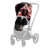Комплект текстилю для прогулянкового блоку Cybex Priam Spring Blossom Dark, різноколір (521002817) - Pampik