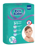 Підгузки Evy Baby 5 (11-25 кг), 17 шт. - Pampik