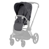 Комплект текстилю для прогулянкового блоку Cybex Priam Simply Flowers Grey, темно-сірий (521002833) - Pampik