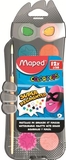 Акварельные краски Maped Color Peps, с кисточкой, 12 цветов (MP.811520) - Pampik