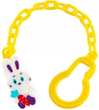 Ланцюжок для пустушки Baby Team Звірятка Зайчик (3332 зайчик) - Pampik