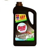 Концентрированное жидкое средство для стирки белых и цветных вещей Dual Power Кокос, 5 л - Pampik