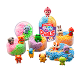 Кульковий пластилін Educational Insights S2 Милі вихованці, з іграшкою-сюрпризом, рожевий з фіолетовим (EI-1965) - Pampik - 2