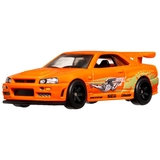 Автомодель Hot Wheels Форсаж Nissan Skyline GT-R BNR34 помаранчева (HNW46/HKD21) - Pampik - 4