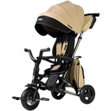 Дитячий складаний триколісний велосипед Qplay Nova+ Rubber Exclusive Brown (S700-13Nova+RubberEBrown) - Pampik