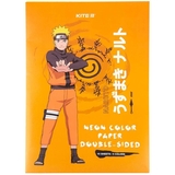 Бумага цветная Kite Naruto неоновая А4 10 листов 5 цветов (NR23-252) - Pampik