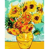 Набор для росписи по номерам Ідейка Подсолнухи Ван Гог, 40x50 см (KHO098) - Pampik