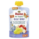 Пюре Holle Blue Bird с грушей, яблоком, черникой и овсом, 100 г - Pampik