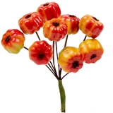 Гарбуз декоративний Yes! Fun Хелловін 1.5 см, червоно-жовтий глянець, 9 шт. (974137) - Pampik